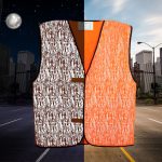 Chaleco con velcro estampado reflejante